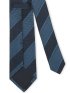 【大きいサイズ】グランバック/GRAND-BACK 日本製シルク ストライプ柄 レギュラータイ 8.5cm幅