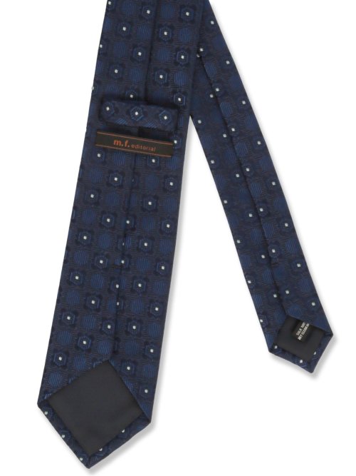 日本製 シルク小紋柄 レギュラータイ 8.0cm幅