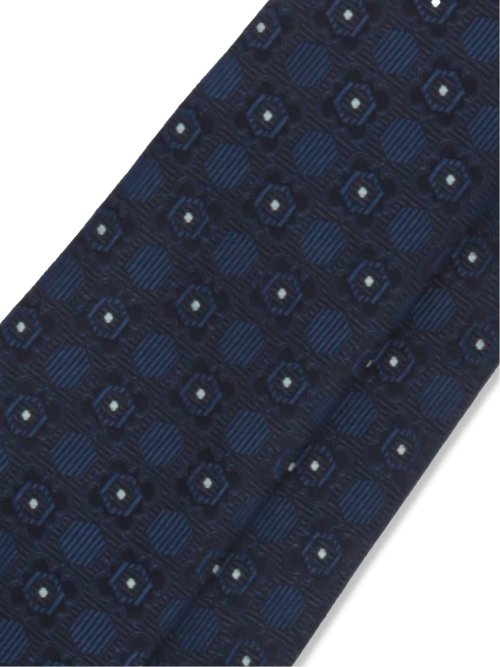 日本製 シルク小紋柄 レギュラータイ 8.0cm幅