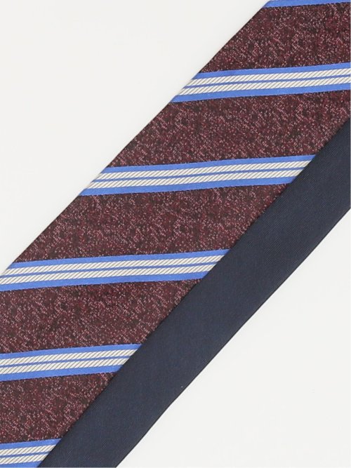 シルクストライプ柄 クレリックナロータイ 7.0cm幅