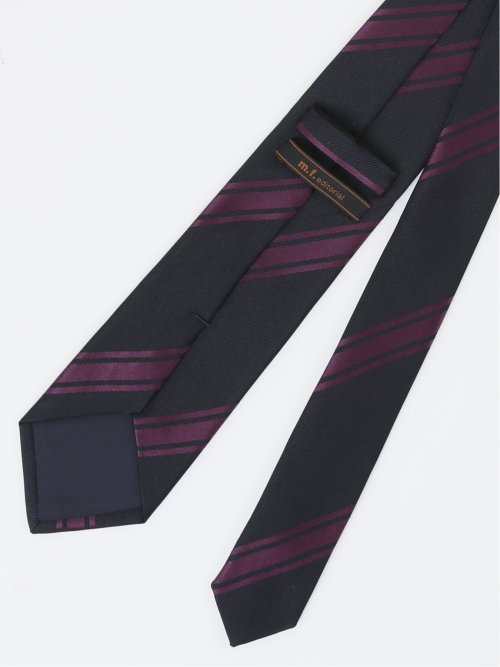 日本製 シルクストライプ柄 レギュラータイ 8.0cm幅