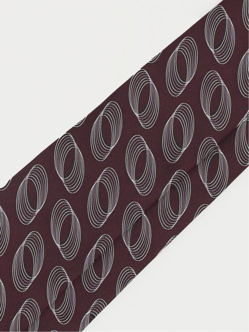 日本製 シルクサークル柄 レギュラータイ 8.0cm幅