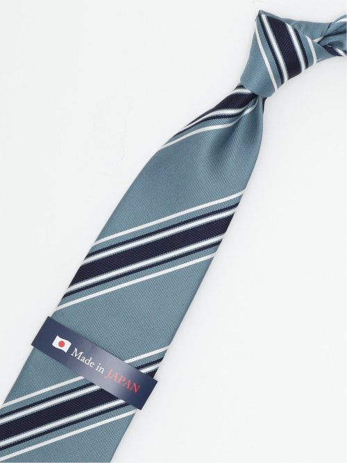 日本製 シルクストライプ柄 レギュラータイ 8.0cm幅