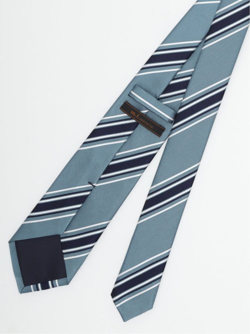 日本製 シルクストライプ柄 レギュラータイ 8.0cm幅