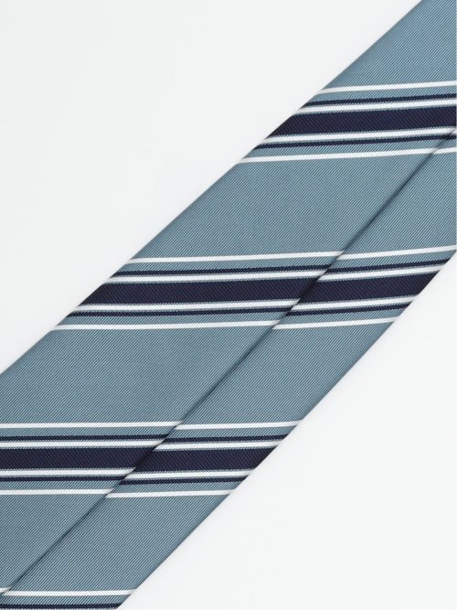 日本製 シルクストライプ柄 レギュラータイ 8.0cm幅