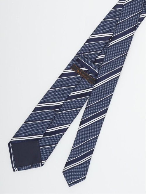 日本製 シルクストライプ柄 レギュラータイ 8.0cm幅