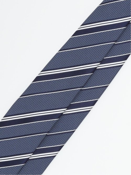 日本製 シルクストライプ柄 レギュラータイ 8.0cm幅