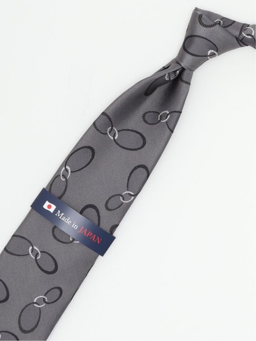 日本製 シルク小紋柄 レギュラータイ 8.0cm幅