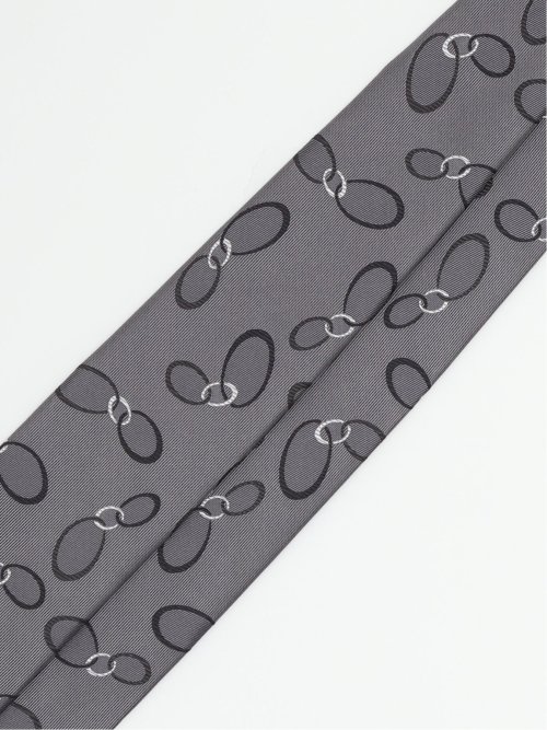 日本製 シルク小紋柄 レギュラータイ 8.0cm幅