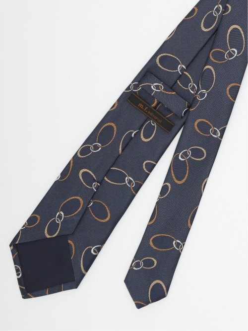 日本製 シルク小紋柄 レギュラータイ 8.0cm幅