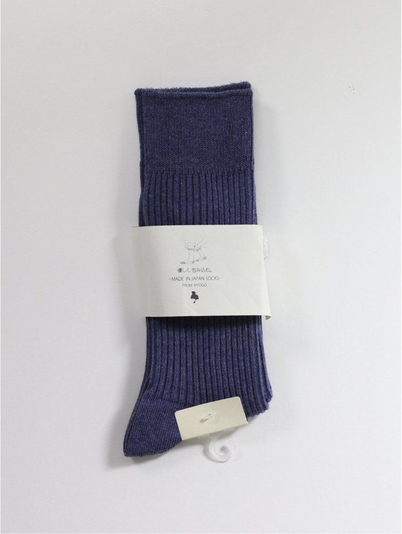国産 リブ無地 クルーソックス Other 70青 ファッション雑貨 Taka Q Online Shop タカキューオンラインショップ 公式通販