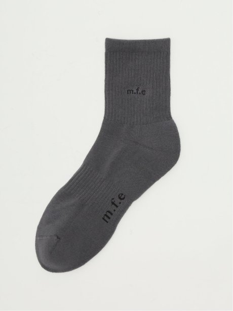 抗菌防臭 ロゴ刺繍 ショートソックス