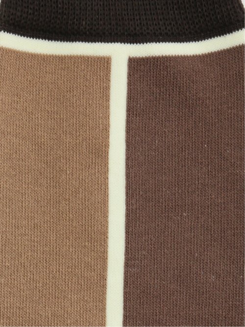 抗菌防臭 1本ストライプ クルーソックス