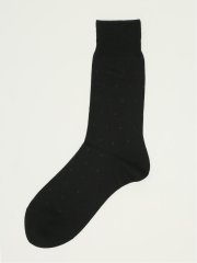 抗菌防臭 小紋柄クルーソックス