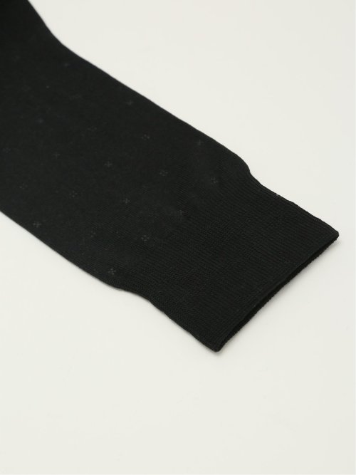 抗菌防臭 小紋柄クルーソックス