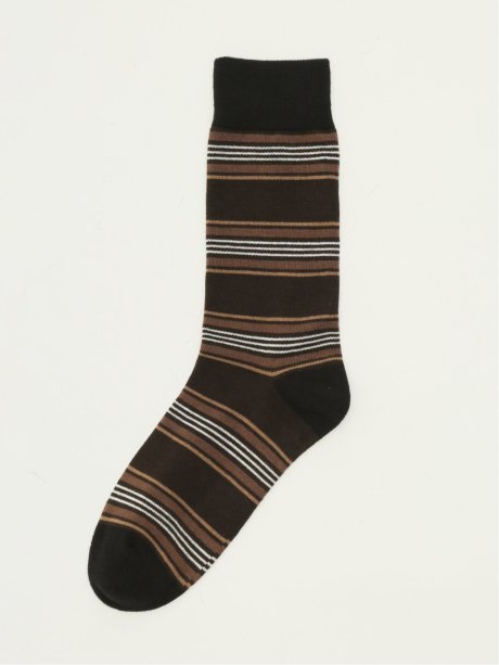 抗菌防臭 ピンボーダー クルーソックス