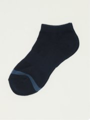 ストレッチ抗菌防臭 ライン入り 底パイル アンクルソックス