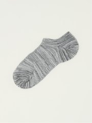 ストレッチ抗菌防臭 メランジメッシュ アンクルソックス