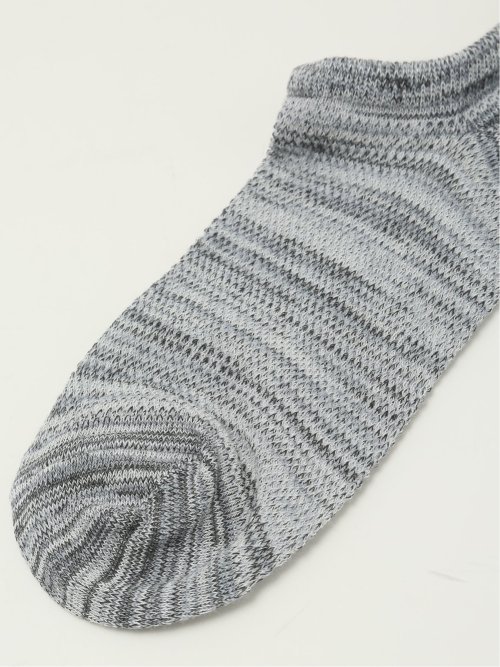 ストレッチ抗菌防臭 メランジメッシュ アンクルソックス