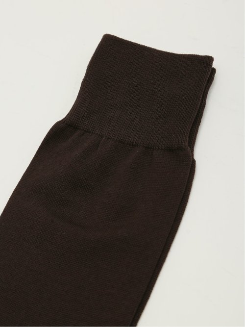 綿100% 抗菌防臭 平無地クルーソックス