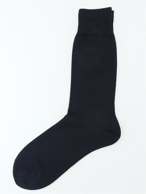 抗菌防臭 平無地クルーソックス