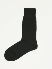 抗菌防臭 平無地クルーソックス