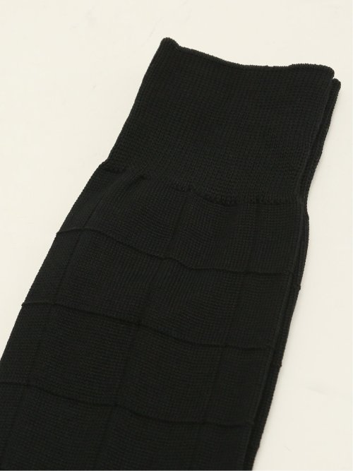 抗菌防臭 チェック柄クルーソックス