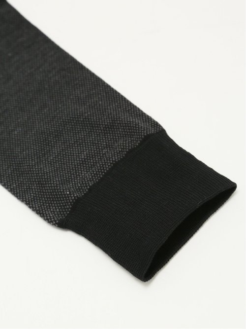 抗菌防臭 バーズアイ柄クルーソックス