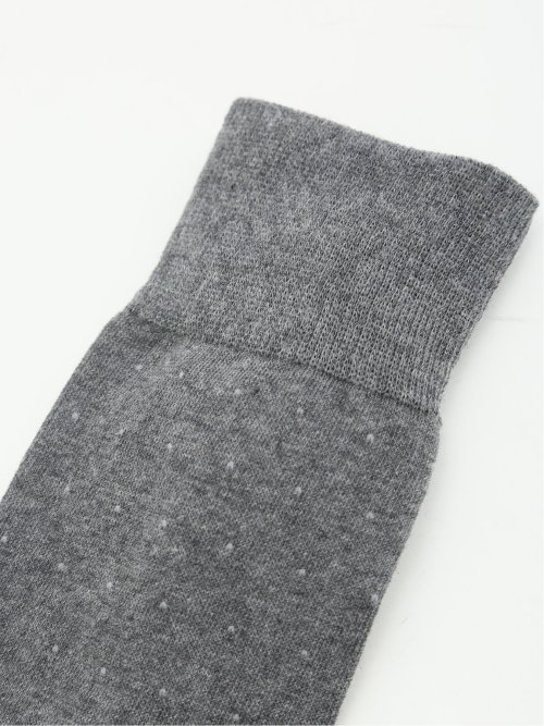 抗菌防臭 ドット柄クルーソックス