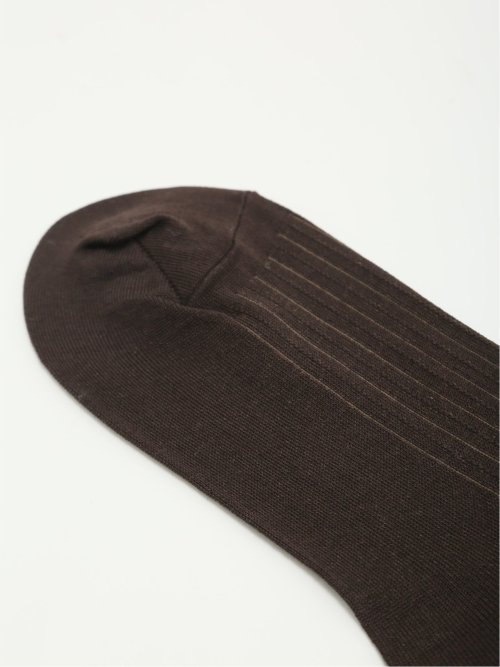 抗菌防臭 ストライプ柄クルーソックス