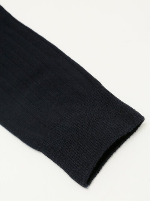 ストレッチ抗菌防臭 リブ無地クルーソックス