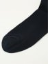 ストレッチ抗菌防臭 リブ無地クルーソックス