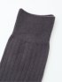 ストレッチ抗菌防臭 リブ無地クルーソックス