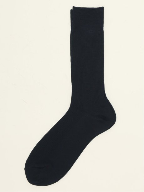 抗菌防臭 リブ無地クルーソックス