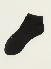 抗菌防臭 ロゴ刺繍 アンクルソックス