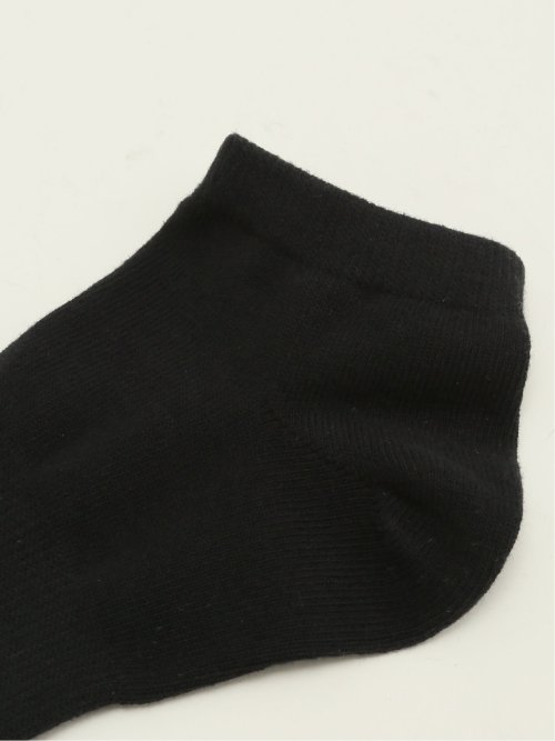 抗菌防臭 ロゴ刺繍 アンクルソックス