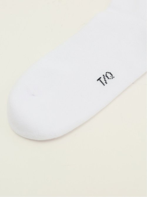 抗菌防臭 ライン入りロゴ刺繍 ショートソックス