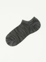 【大きいサイズ】グランバック/GRAND-BACK ストレッチ抗菌防臭 メランジメッシュ アンクルソックス