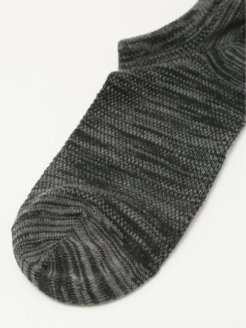 【大きいサイズ】グランバック/GRAND-BACK ストレッチ抗菌防臭 メランジメッシュ アンクルソックス