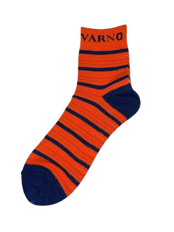 【大きいサイズ】バーニ ヴァーノ/BARNI VARNO ボーダー柄 ミドル丈ソックス