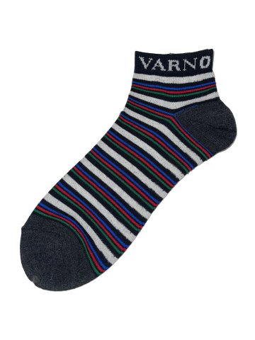 【大きいサイズ】バーニ ヴァーノ/BARNI VARNO ボーダー柄 スニーカーソックス