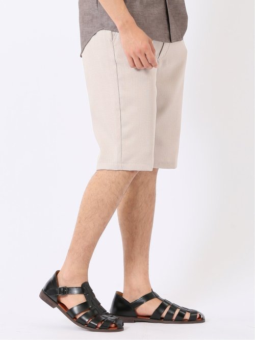 ストレッチ テックリネン パナマ バックシャーリング ショート パンツ メンズ
