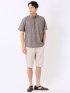 ストレッチ テックリネン パナマ バックシャーリング ショート パンツ メンズ