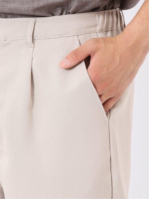 ストレッチ テックリネン パナマ バックシャーリング ショート パンツ メンズ