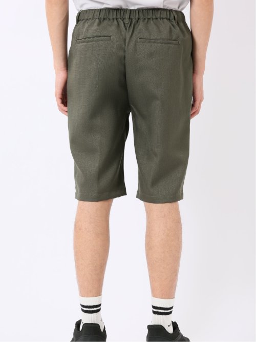 ストレッチ テックリネン パナマ バックシャーリング ショート パンツ メンズ