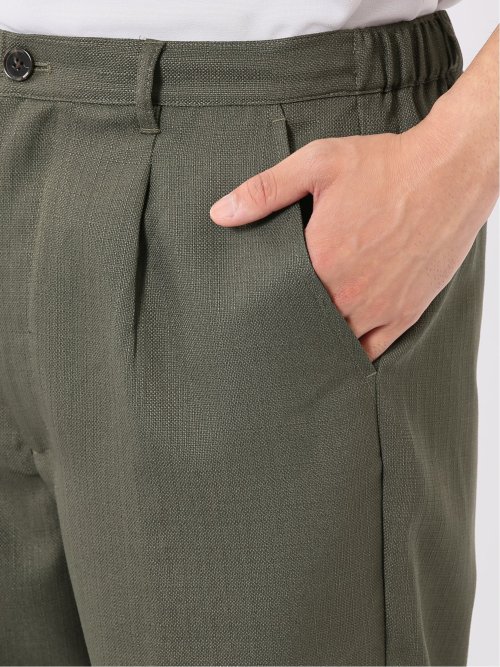 ストレッチ テックリネン パナマ バックシャーリング ショート パンツ メンズ