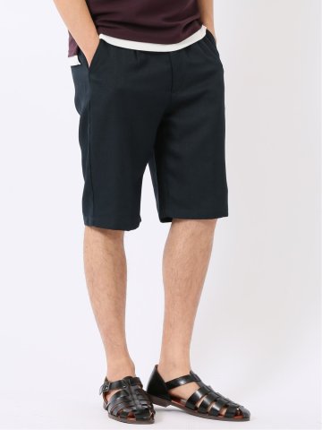 ストレッチ テックリネン パナマ バックシャーリング ショート パンツ メンズ