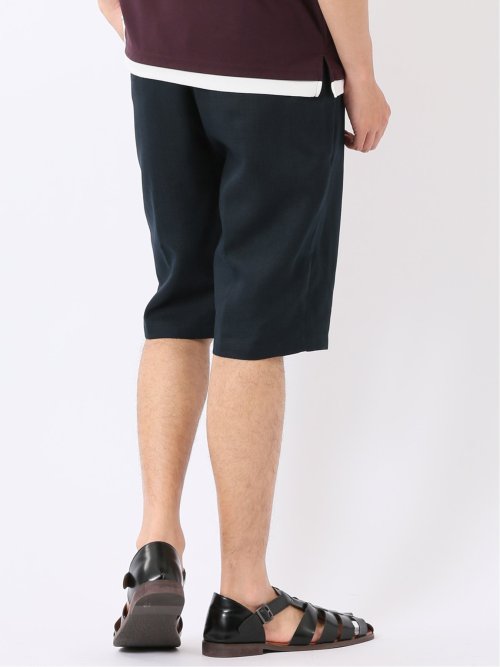 ストレッチ テックリネン パナマ バックシャーリング ショート パンツ メンズ