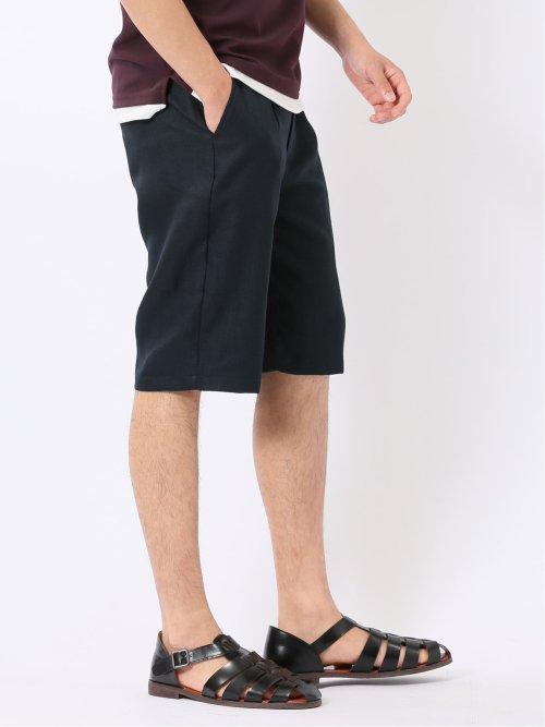 ストレッチ テックリネン パナマ バックシャーリング ショート パンツ メンズ