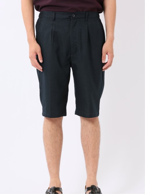 ストレッチ テックリネン パナマ バックシャーリング ショート パンツ メンズ